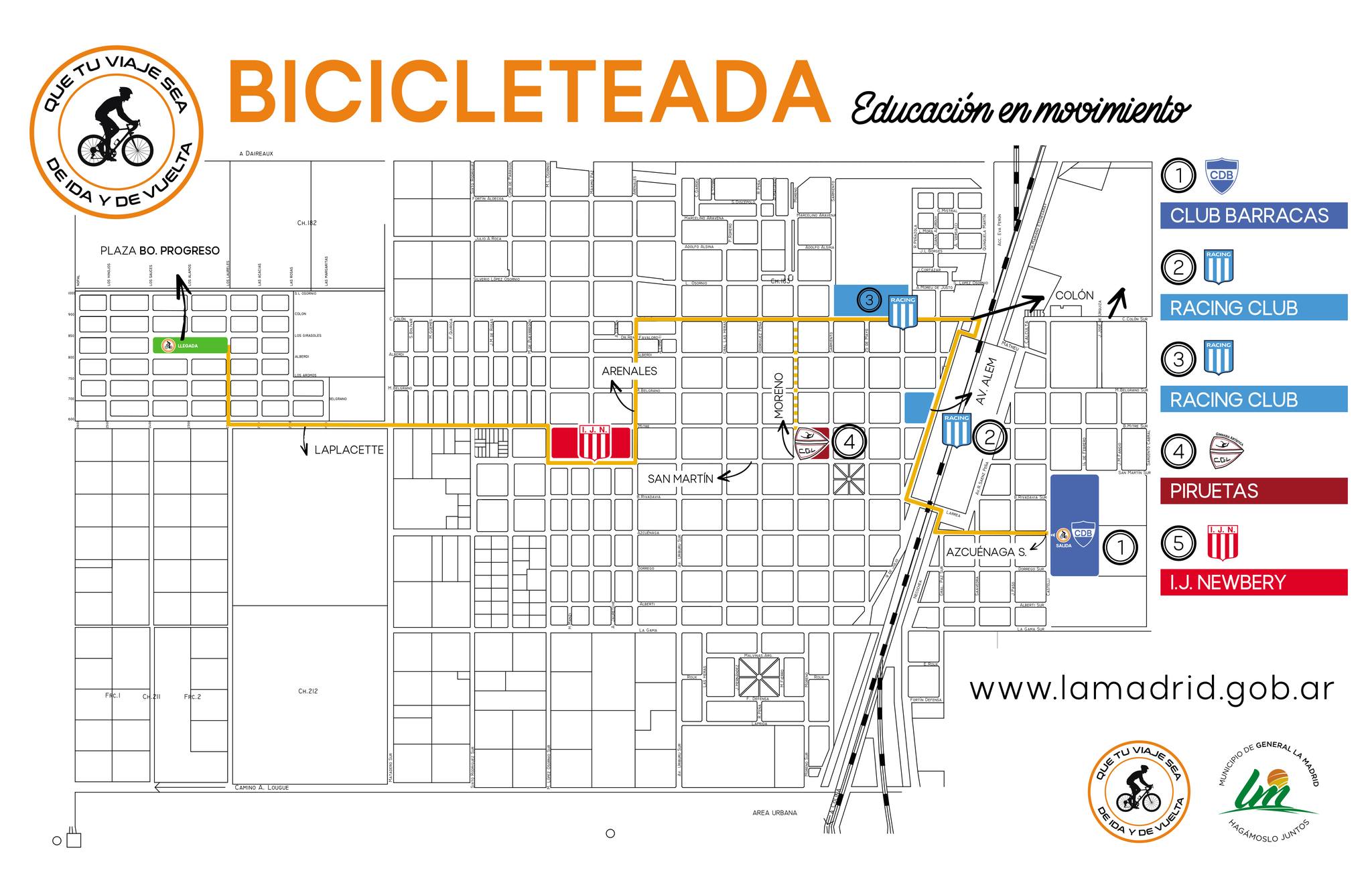 Este viernes pedaleamos juntos por el uso responsable de la bicicleta