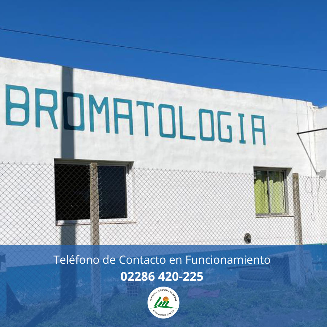 Teléfono de contacto para Bromatología